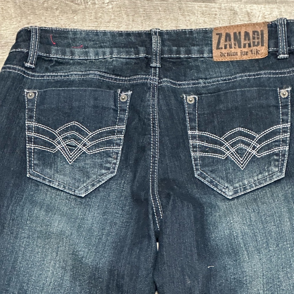 ZANADI 13 Regular 32 x 32 Pants Jeans Dark Navy Blue Denim Straight Stretch - Picture 6 of 11